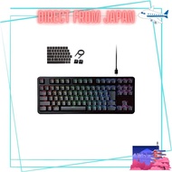 ELECOM Gaming Keyboard Wired V-custom VK310S RGB Tenkeyless Mechanical with Neo Clutch Key Cap Silve