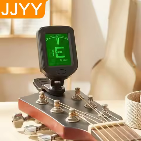 360 Degree Rotatable LCD Display Portable Guitar Tuner Accurate Tuning for Guitar Ukulele Bass