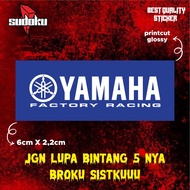 Yamaha FACTORY RACING PRINTING STICKER