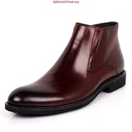 113153 dan 9935 Johnson Shoes mix leather double zipper ankle boots