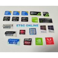 Intel i5 Sticker Core I3 I7 Window 10 Pro Window 10 Ultrabook ATI Nvidia AMD Laptop Desktop Label CPU Sticker