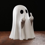 Resin Ghost Figurine Ghost Decoration Home Balcony Decoration Indoor Outdoor Halloween Decoration