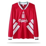 1993 95 Home Liverpool Soccer Jersey TOP Men Retro Football Shirts Long / Short Sleeves