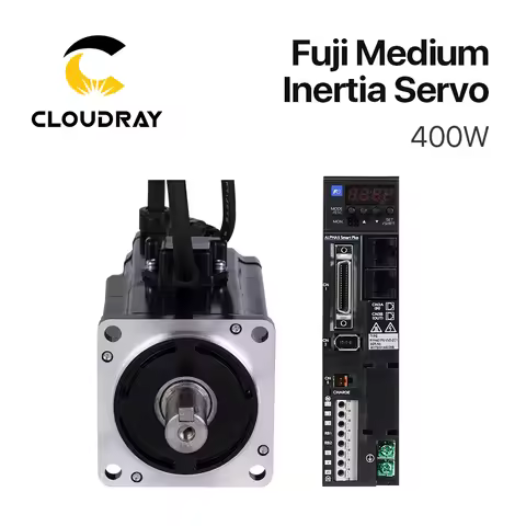 Cloudray Fuji Servo Motor Driver Kit 400W AC 0.637N.m 3000r/min 1.4A GYB201D7-RC2 Motor+200-240AC RY