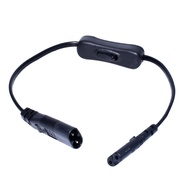 IEC320 C7 to C8 Power Extension Cable Figure 8 with Switch Control 30cm