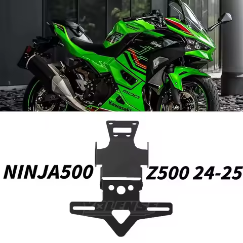 For Kawasaki Ninja500 Z500 Ninja 500 Z 500 SE 2024 2025 Motorcycle Short Tail Short License Plate Fr