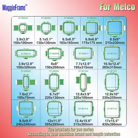 Maggieframe Mighty Hoop Magnetic embroidery hoop frame for Melco Amaya Bravo XT/XTS EMT16X/Plus Bern