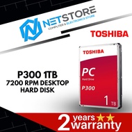Toshiba P300 1TB Desktop 7200 RPM Hard Drive HHD - HDWD110UZSVA