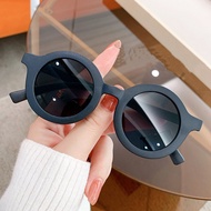 Cermin Mata Hitam fesyen kanak-kanak bingkai bulat mudah Polarized Sunglasses kacamata dilipat UV400