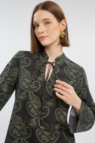 Minimal Stenni Blouse Dark Green