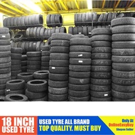 [READY STOCK] Used Tyre 18 inch Tayar Terpakai inci Bridgestone Michelin 225 235 245 255 265 275 285 295 35 40 45 50