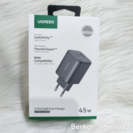 Batok Charger Ugreen 45W GaN Fast Charger Port Usb & Type C 65057