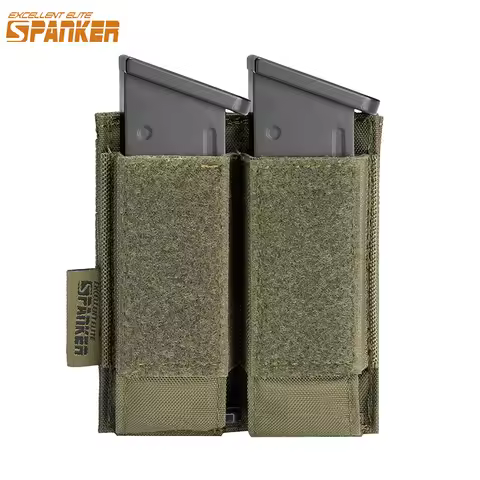 EXCELLENT ELITE SPANKER Tactical Pistol Magazine Pouches Molle Double Mag Pouch Airsoft Glock Gun Ba