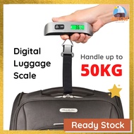 Digital LED Electronic Luggage Scale 50KG Capacity Portable Travel Hanging Weight Hand Scales Timban