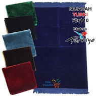 Sejadah Turki Plain Kosong Hitam Putih Warna Nikah Hantaran Kahwin Hadiah Tunang Premium dari Turkey