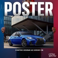 Lexus IS 500 F Sport Poster V8 Engine Sound Custom Printed Room Wall Decoration