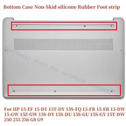 A+ 2pcs Rubber Non-Slip Bumper Feet Strips for HP 15-EF 15-DY 15T-DY 15s-fq 15-fr