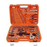 121-Piece Toolbox Set Set 50BV Material s2 Flower Key Swivel High-End Plastic Box Machine Repair Too