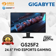 GIGABYTE GS25F2 24.5" 200Hz GAMING MONITOR | FHD SS IPS | ESPORTS | BUILT-IN SPEAKER | GREX MULTIMED