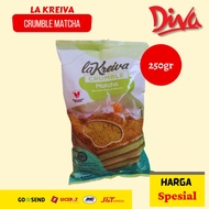 [250gr] La Kreiva Crumble Matcha / Matcha Biscuit Crumble Pack