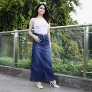 BANDIDAS - HW Rok Jeans Panjang Wanita Belah Tengah