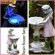 [paradise1.sg] Resin Figurine Sunflower Fairy Ornaments Sculpture Statue Modern Decoration Crafts Gift Home