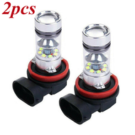 SEPASANG 2pcs mobil led Lampu Kabut Led H11 H8 4300K 100W 1500LM Super Terang Warna Kuning PUITH