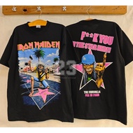 2026 [ 23 ] IRON MAIDEN F**K YOU THE FORUM,LA FEB 2008 Deadstock 2000s Vintage Shirt Tour Shirt Rock