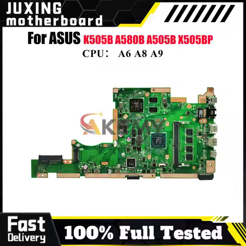 X505BP Laptop Motherboard For ASUS VivoBook V505B X505B A580B K505B X505BP A505B Mainboard With A6 A