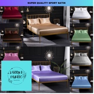 Bedsheet 3in1 Satin Silk Bedsheet with Pillowcase Set Bedsheet Fully Garterized Bedsheet Pillowcase