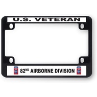 Sign Destination Metal Bike License Plate Frame U.S. Veteran 82Nd Airborne Division Motorcycle Tag H