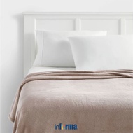 Informa 150x200 cm Solid Microfiber Blanket - Choco Brown Blanket Body Warming Cloth Bed Accessories
