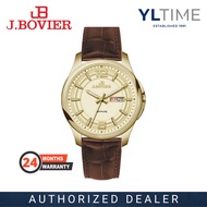 [2 Years Warranty] J.Bovier Gent B15-QS182GYGL_CI Analog Quartz Watch (100% Original & New)