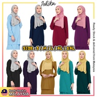 [MYSIA READY STOCK][S-2XL][HALONA Perempuan Baju Kurung Kosong Murah Women Muslim Wear]