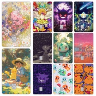 Pelekat Kulit Kad Kredit Anime Mew yang comel Pelekat Pocket Monsters Untuk Kad Kredit Visa Bank Bas
