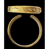 Thai Lanna Amulet Salika Jinjork Gold Plated Gamlai 人缘鸟金手环 adjusting gamlai Archan Pakorn 阿赞白矿 Samna