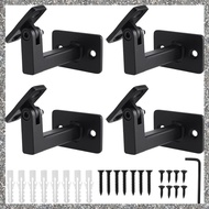 4 Pcs Adjustable Handrail Brackets Stair Railing Brackets  Hand Rail Brackets for Stairs Wall Mounte