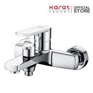 Karat Faucet ก๊อกผสมอ่างอาบน้ำแบบก้านโยกติดผนัง สำหรับฝักบัวสายอ่อน รุ่น KF-58-720-50