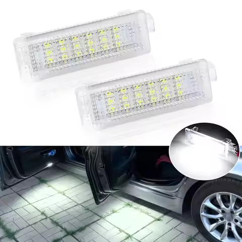 2x LED Door Courtesy Interior Footwell Light Luggage Trunk Glove Box Lamp For BMW X5 E70 F15 X3 E83 