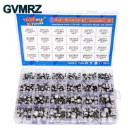 400PCS 24Values SMD Electrolytic Capacitor Kit 1uF-1000uF 6.3V-50V for Electronics Projects