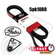 5PK1080 Gates / Bando Fan Belt - PROTON Waja 1.6 MMC (Mitsubishi) V Belt 5PK 1080