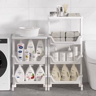 Student storage shelf Bathroom storage shelf Floor-to-ceiling plastic bathroom shelf Bathroom slot T