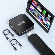 Quanlex Car TV Mate Pro 2025, 3 in 1 Wireless Carplay Adapter & Android Auto Adapter, HDMI Multimedi