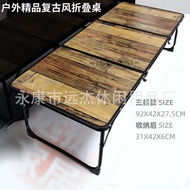 Retro Tri-Fold Fold Foldable Small Dining Outdoor Computer Table Lazy Camping Aluminum Alloy Small D