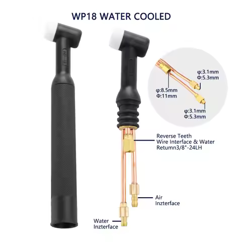 WP18 WP18F WP18V WP18FV SR18 SR18F SR18V SR18FV TIG Torch Body Water-Cooled Head Rotatable 350 AMP
