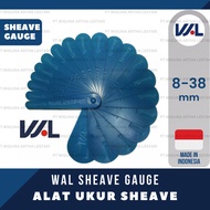 SHEAVE GAUGE WAL DIA. 8-38 MM  19 BILAH