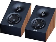 ELAC Debut 3.0 DA43-WN Atmos-Enabled On-Wall Speakers, Walnut (Pair) - 1” Aluminum Dome Tweeter & 4”