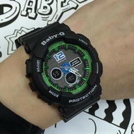 Casio Baby-G BA-120-1B Sporty Fashion Ladies Analog Digital Black Resin Watch
