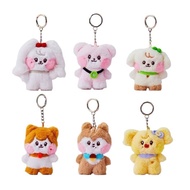 Kpop Idol IVE RUJIER Plush MINIVE Pendant, Gaeul Rei IVE Keychain, Cute Yujin Liz Leeseo Wonyoung Ke
