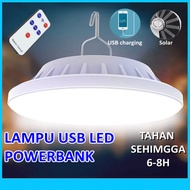 Rechargeable Solar LED Bulb Lamp (200W/400W) - 60/120 Lamp Beads, Remote Control, Portable Outdoor M